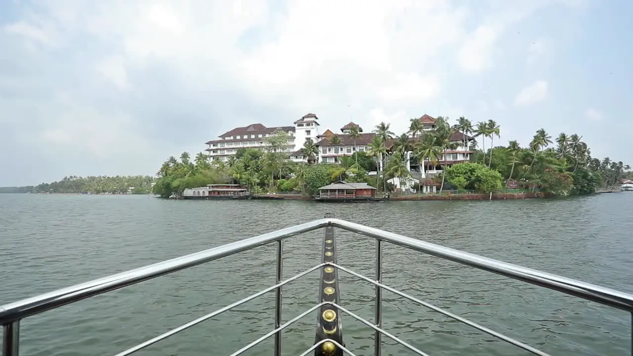 Yacht view from a lake