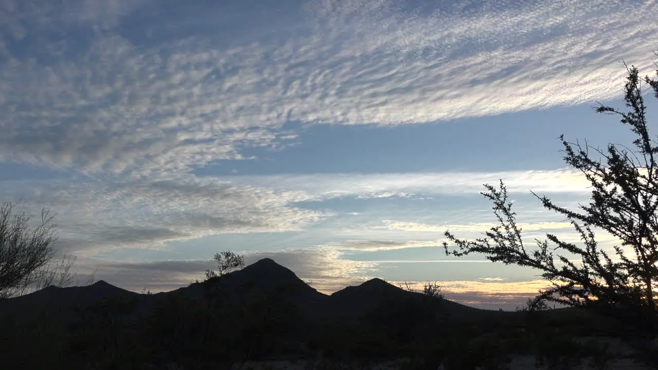 Arizona Interesting Clouds In Sky Pan And Zoom