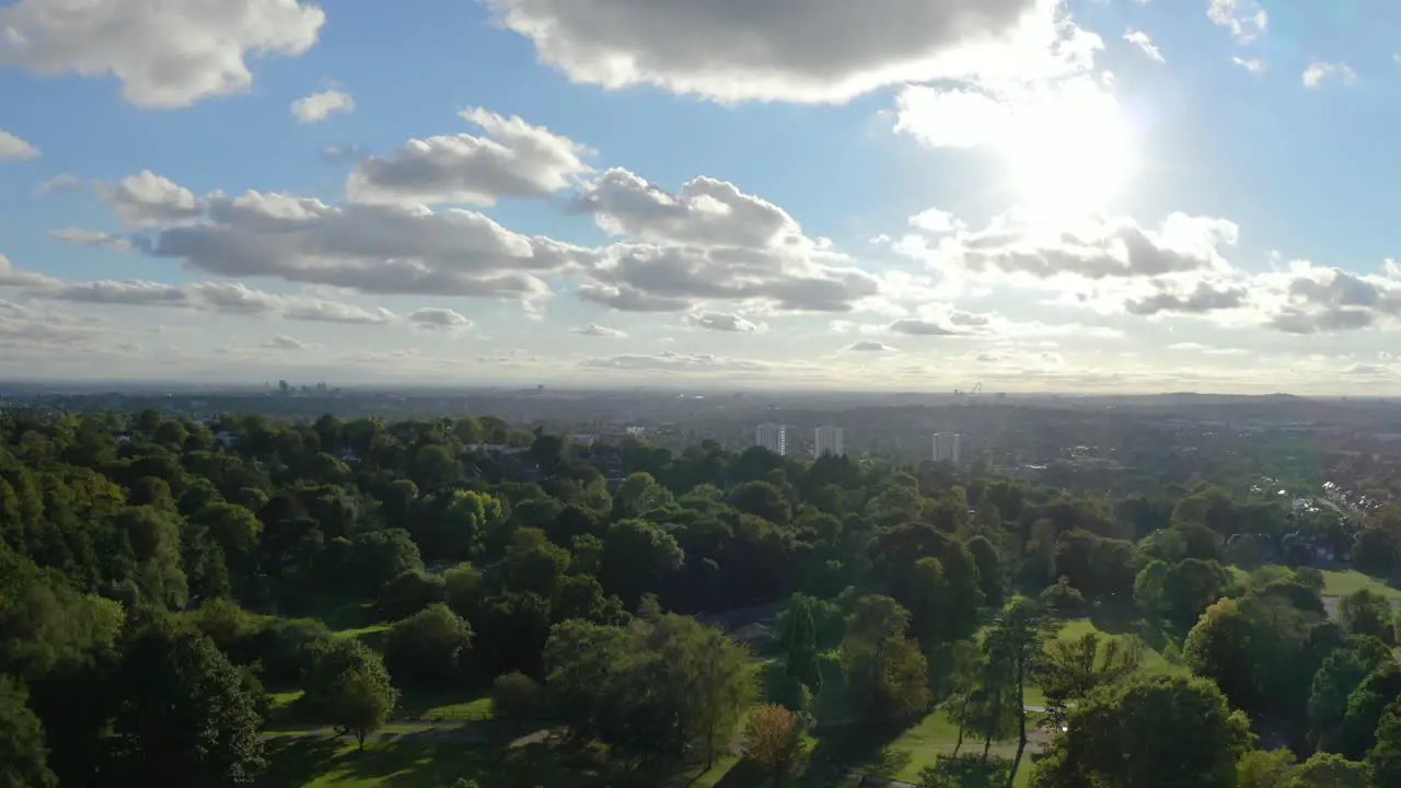 A vertical panorama of the prosperous landscape