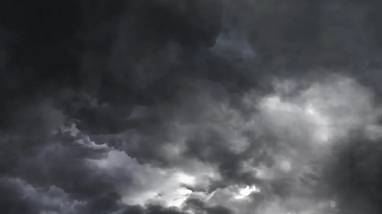 Cumulonimbus thunderstorm in the dark clouds