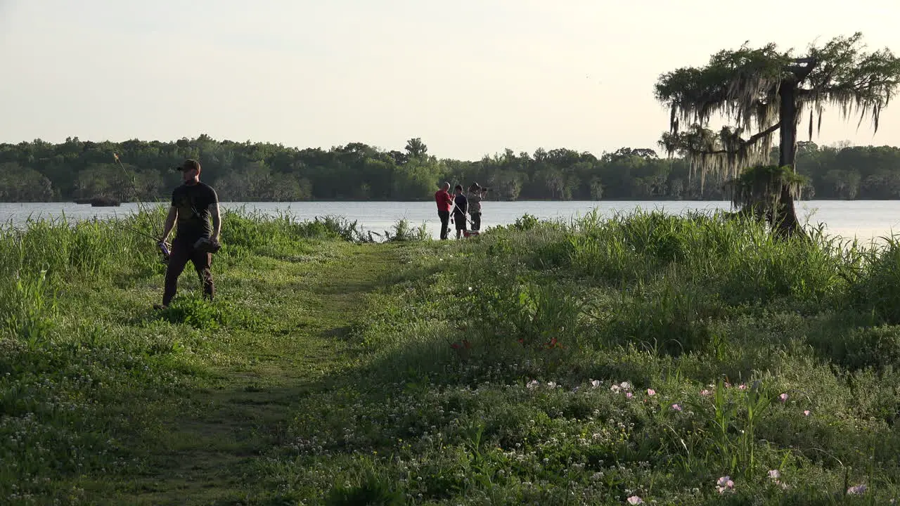 Louisiana Lake Martin with fishermen