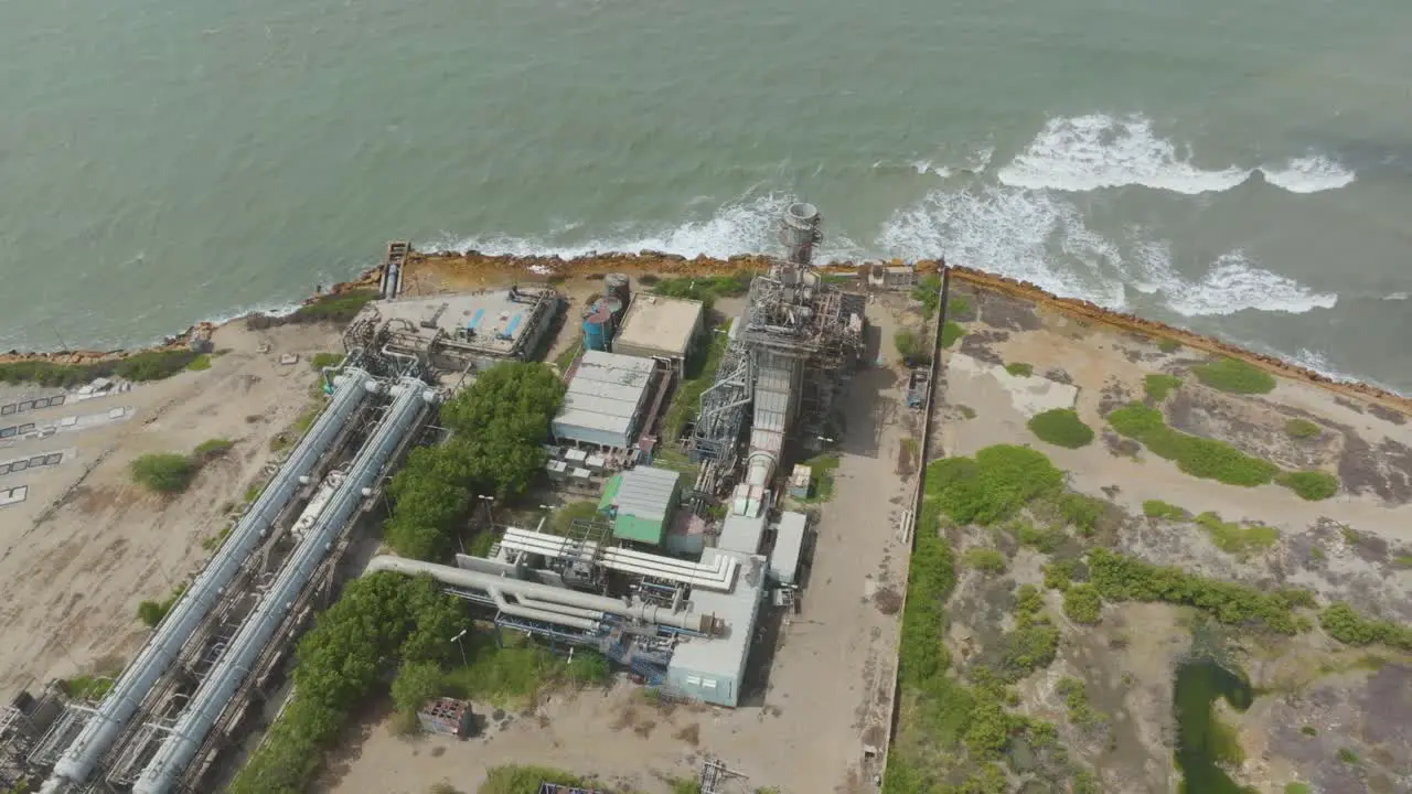 Coast of Karachi Pakistan after cyclone Biparjoy destroyed building