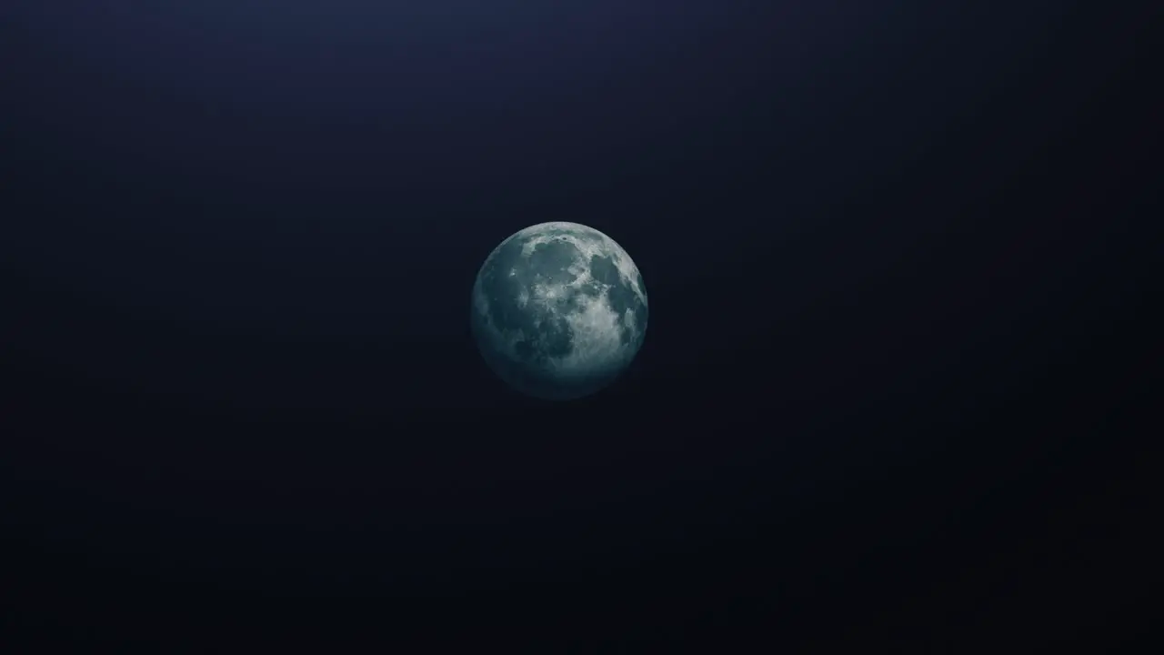 4K moon in dark space great universe