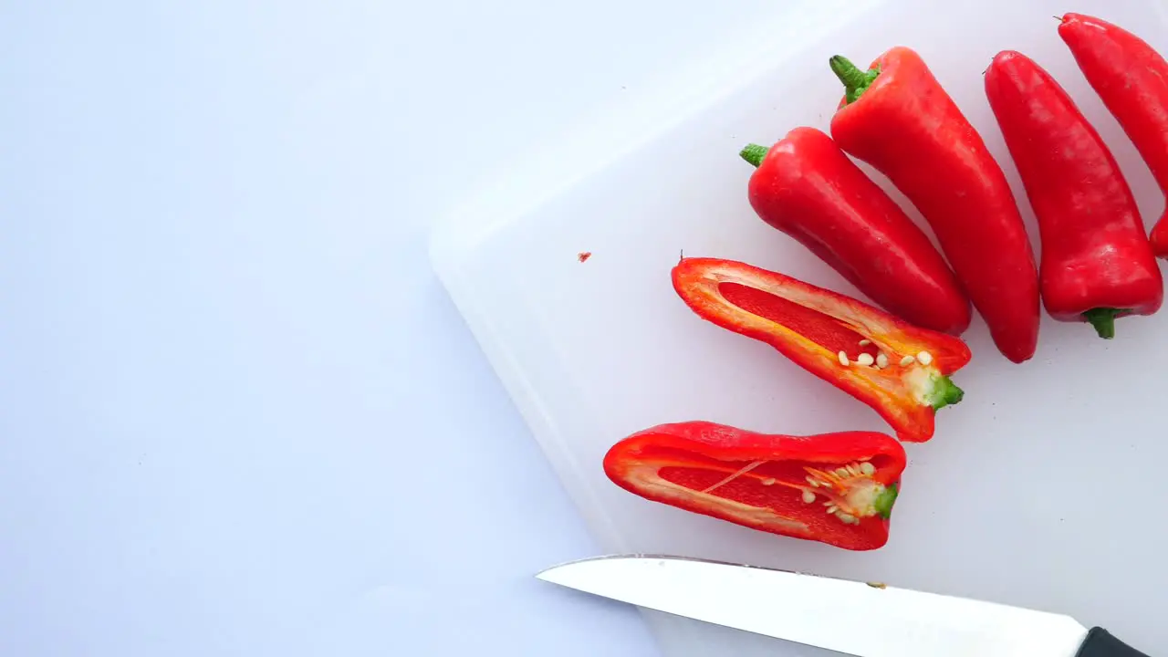 Red hot pepper on white background high quality photo