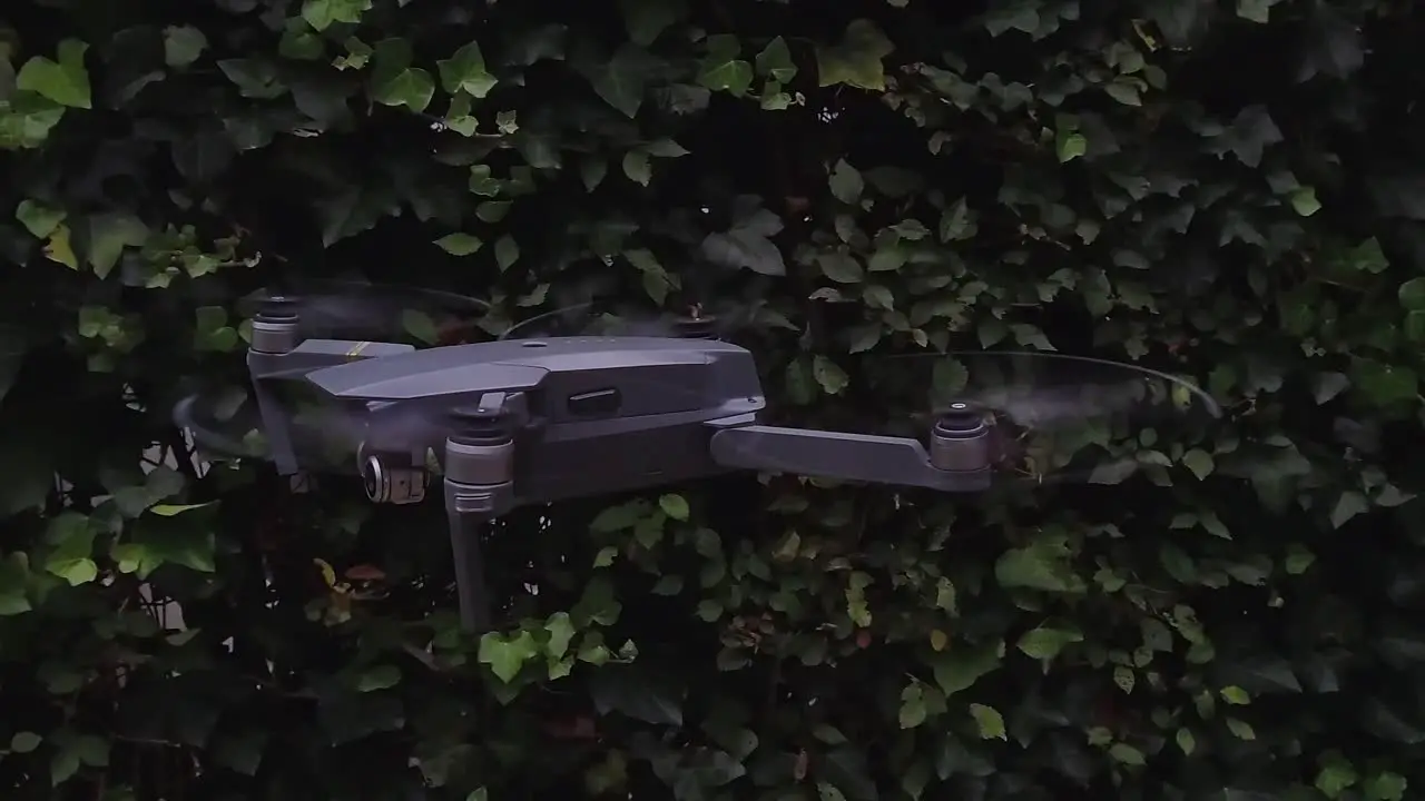 shot of a drone stabilised in slowmotion