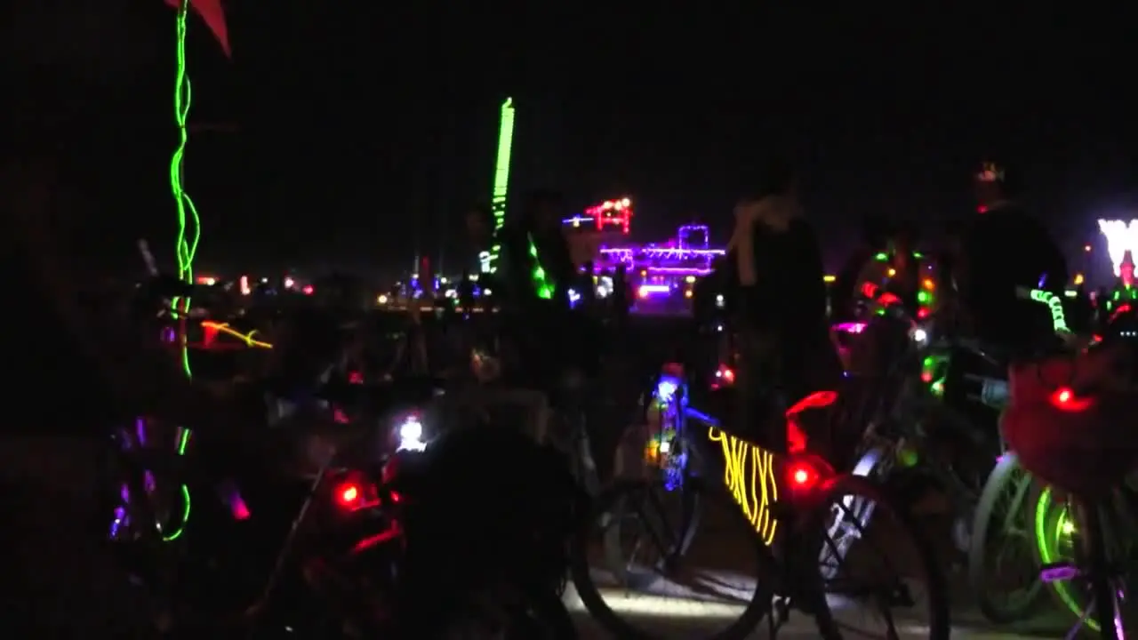 Night Scenes From The 2014 Burning Man Festival In The Black Rock Desert Of Nevada 1