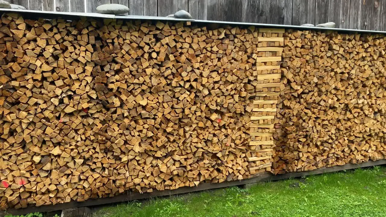 Wood prepared for wood burning stoves