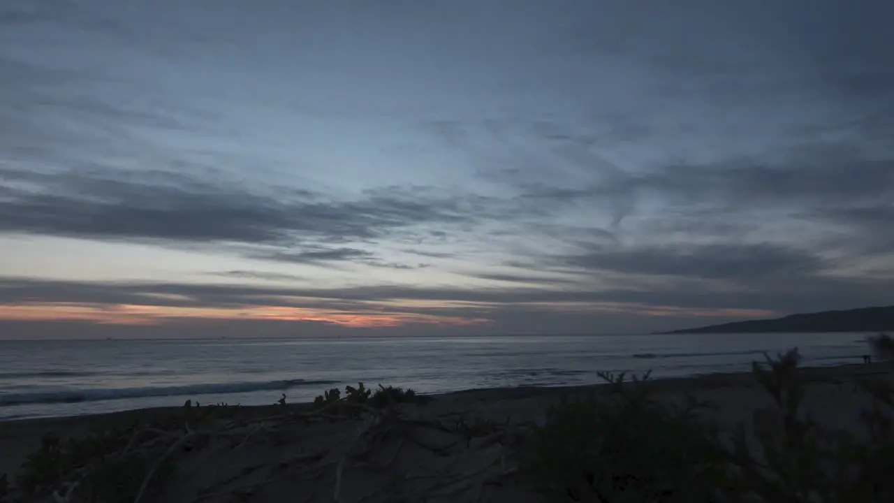 Sunset time lapse on the beach