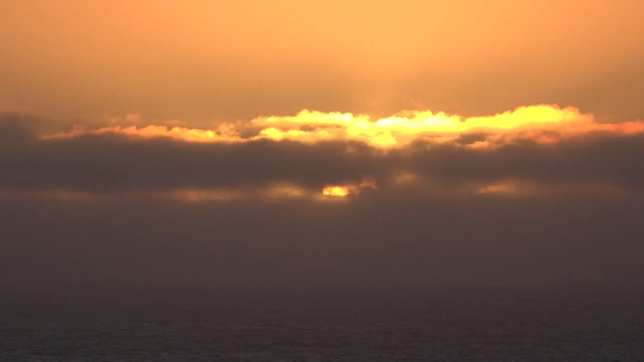 California Sun Between Cloud Layers Time Lapse