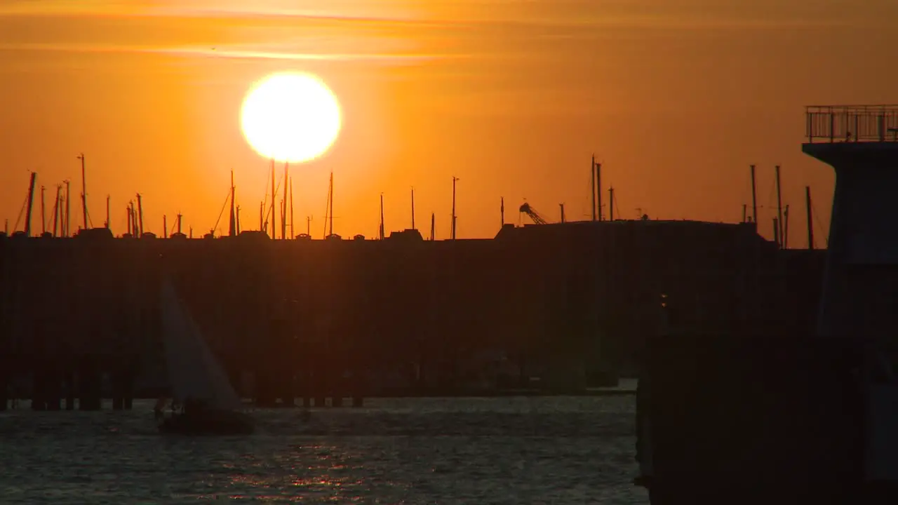 Sunset Over Yachts 2