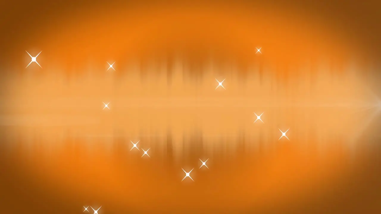 Animation of backpack icon over balloons on orange background