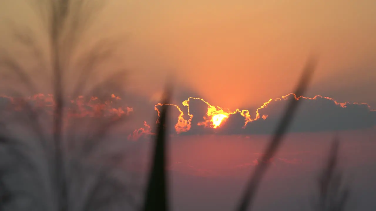 Sunset in rural Chiang Mai Northern Thailand