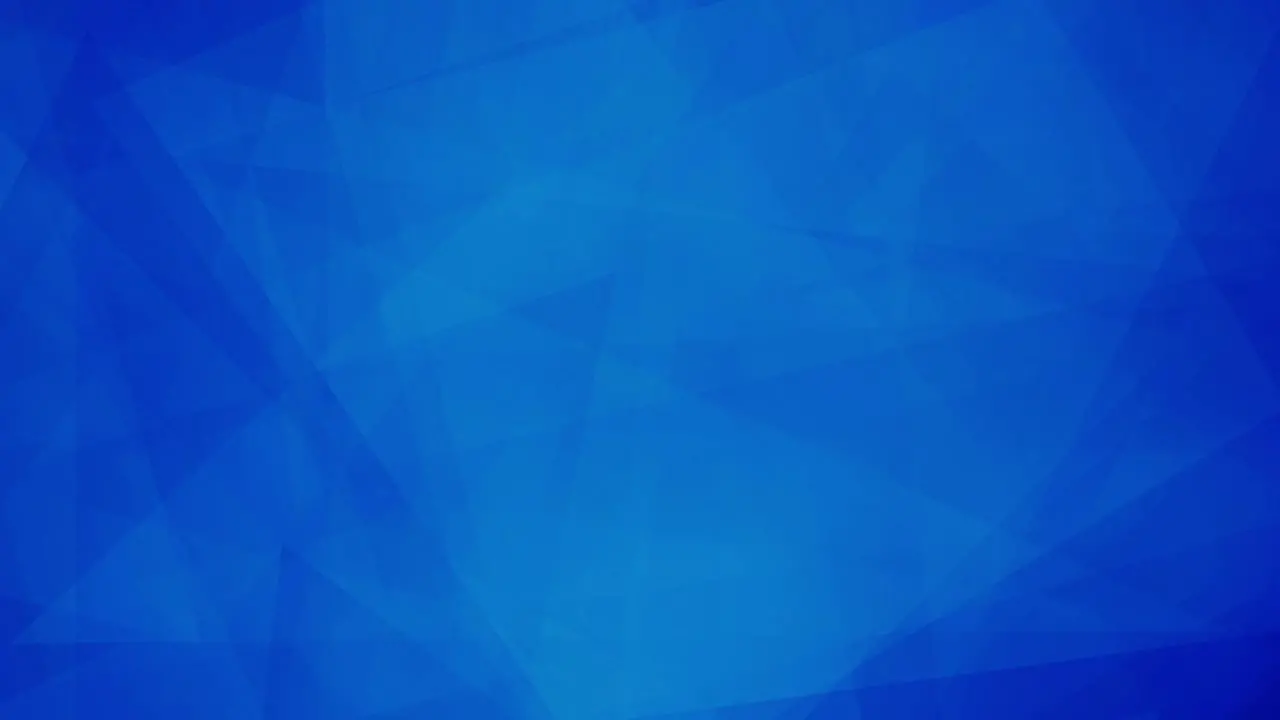 Abstract dark blue futuristic animated background with geometric shapes slow motion