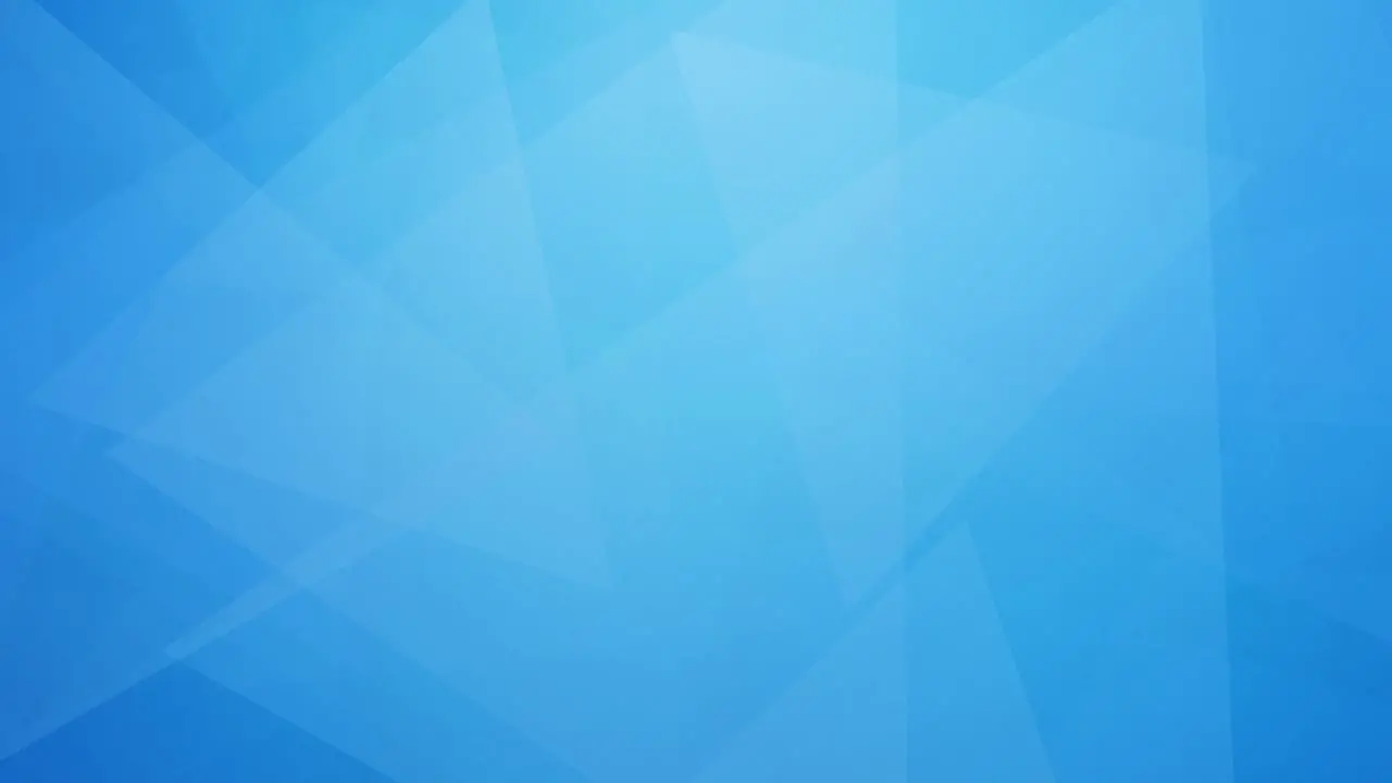 moving and rotating triangle shapes geometric forms Abstract blue background 4k video backdrop