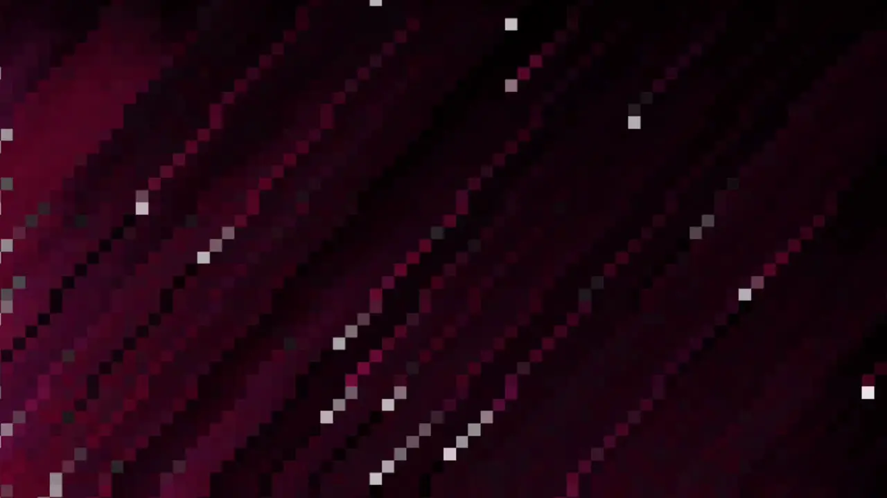 Animation of disco theme with scintillating tiny rhomboids on wine color background