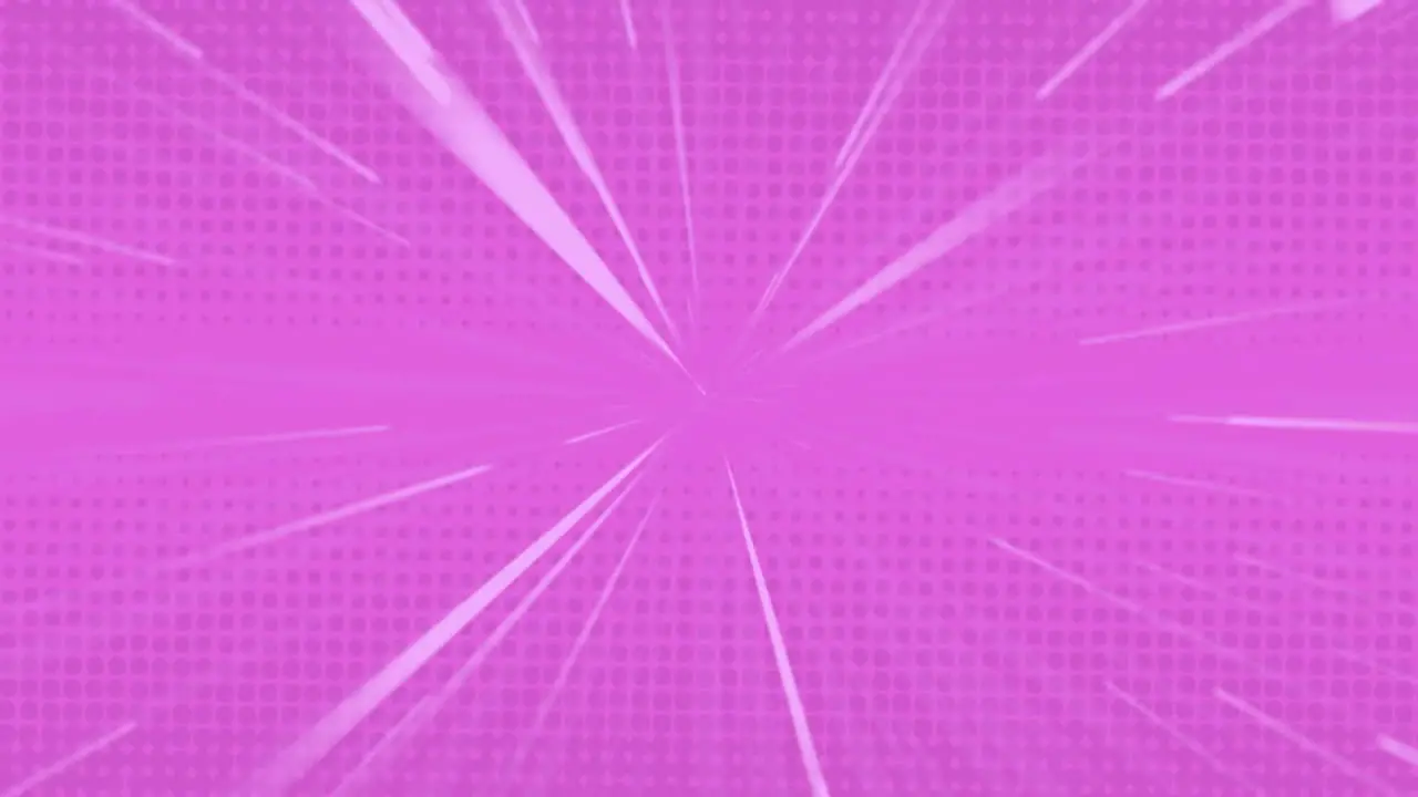 Animation of glowing light trails moving on pink background