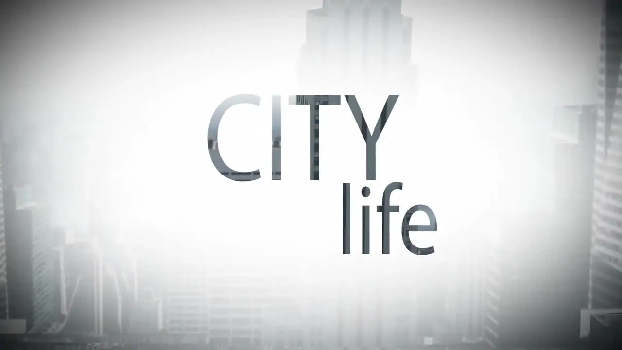 Digital composite video of city life 