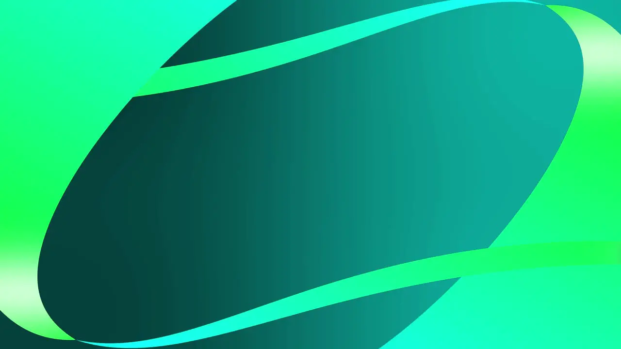 Ribbon intro smooth animation with gradient background visual effect motion graphics shape symmetry colour teal green