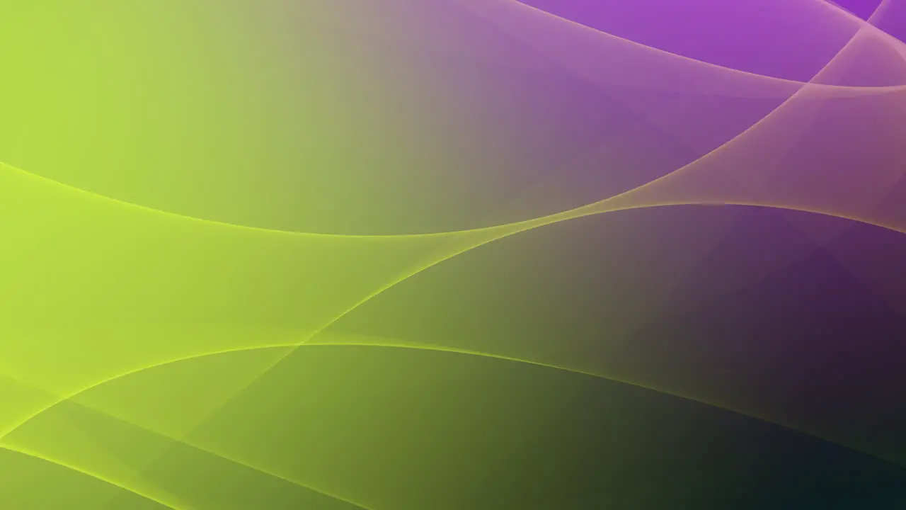 Wavy gradient vibrant purple yellow and green background