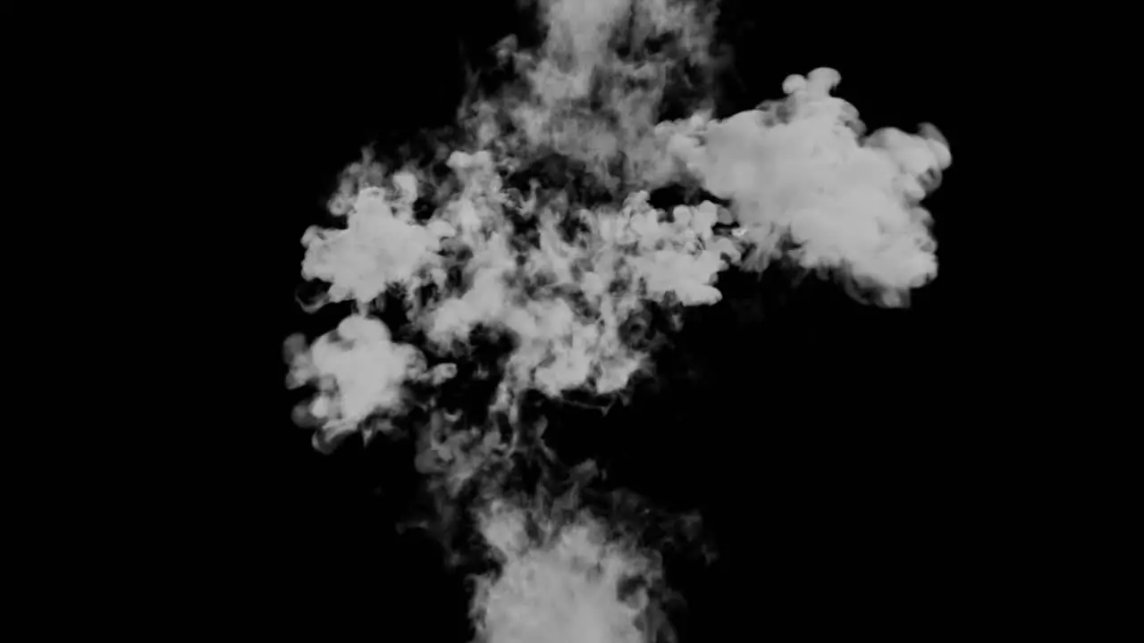 elongated explosion loop on black background