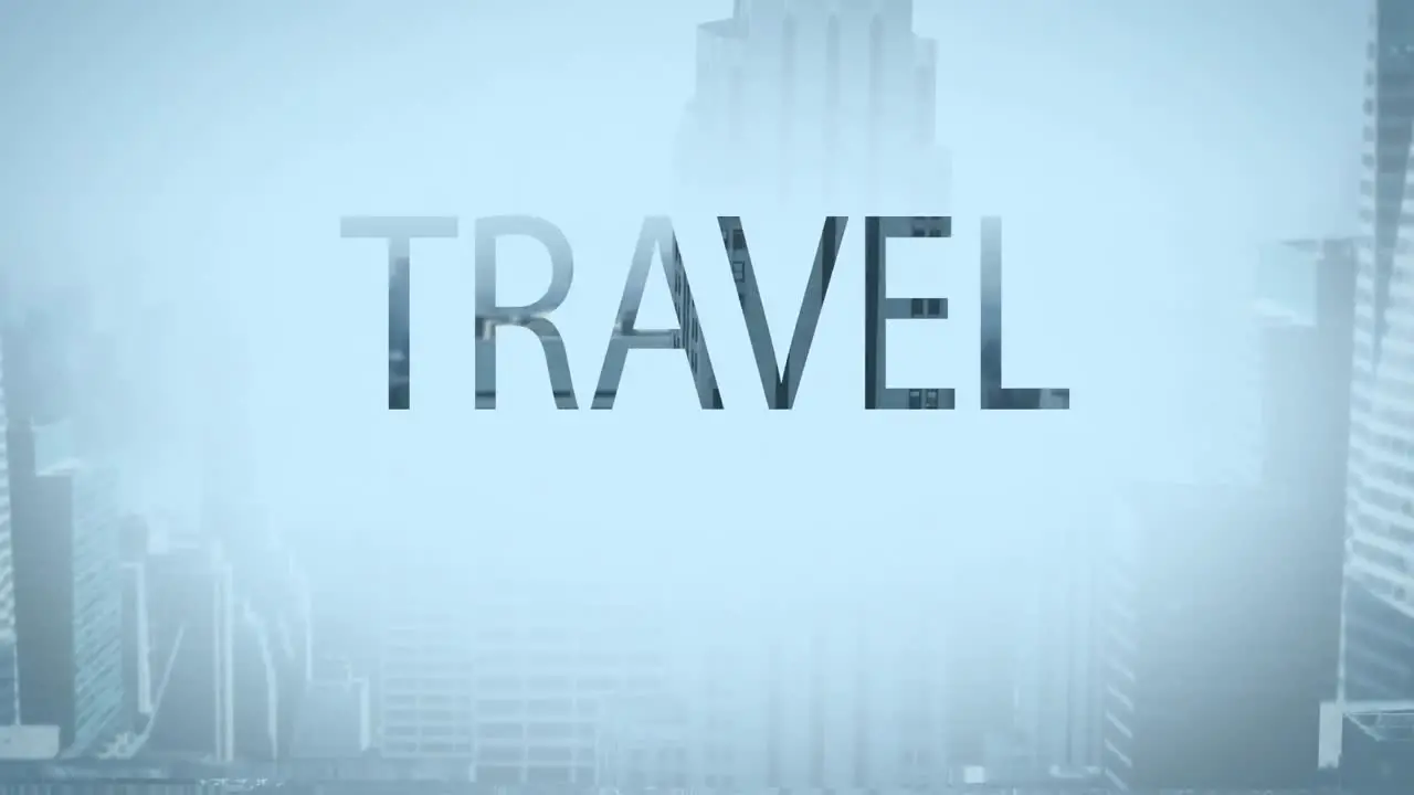 Digital composite video of travel 