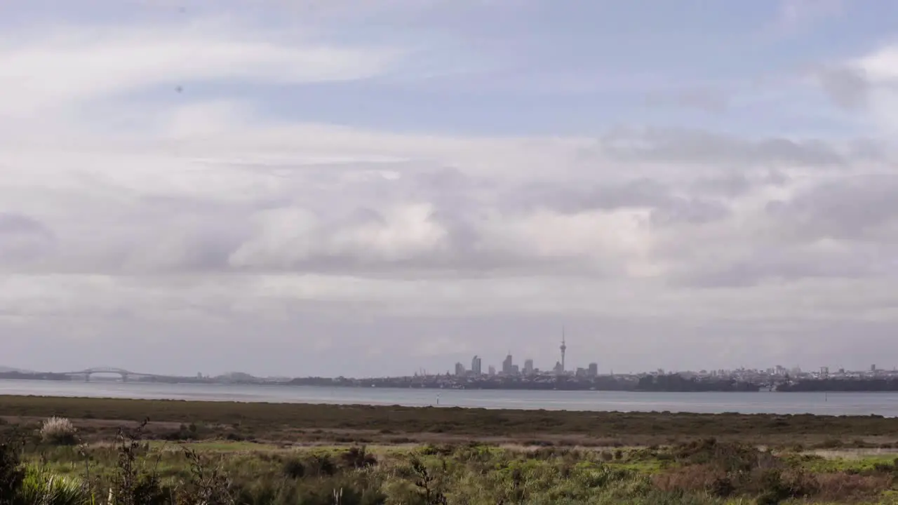 timelaps eof auckland city from henderson