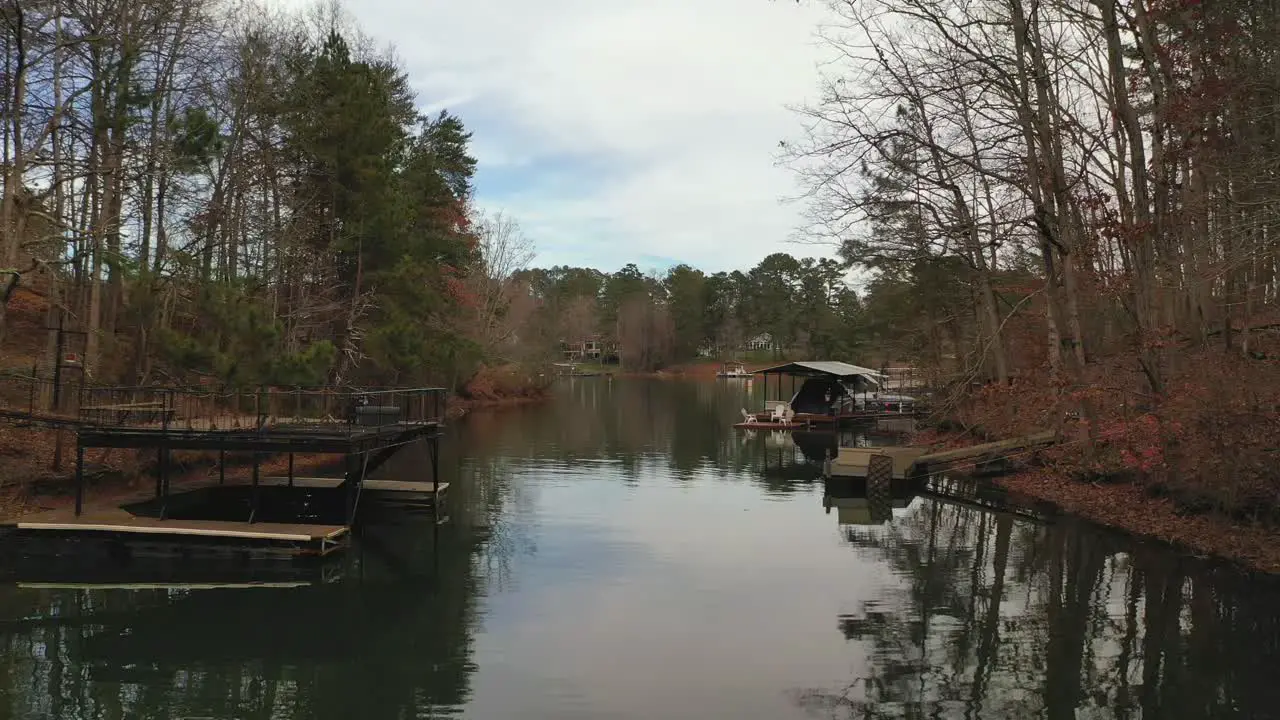 Lake Lanier winter colors in Cumming Georgia