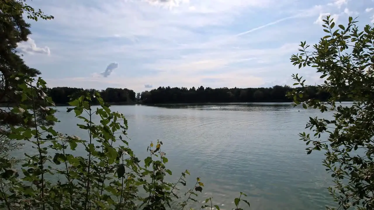 A small lake called Burgäschisee in switzerland