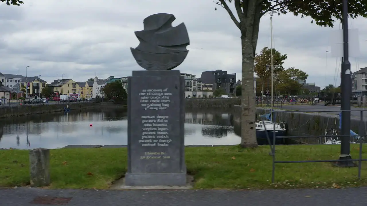 Panoramic shot in Claddagh Galway Ireland