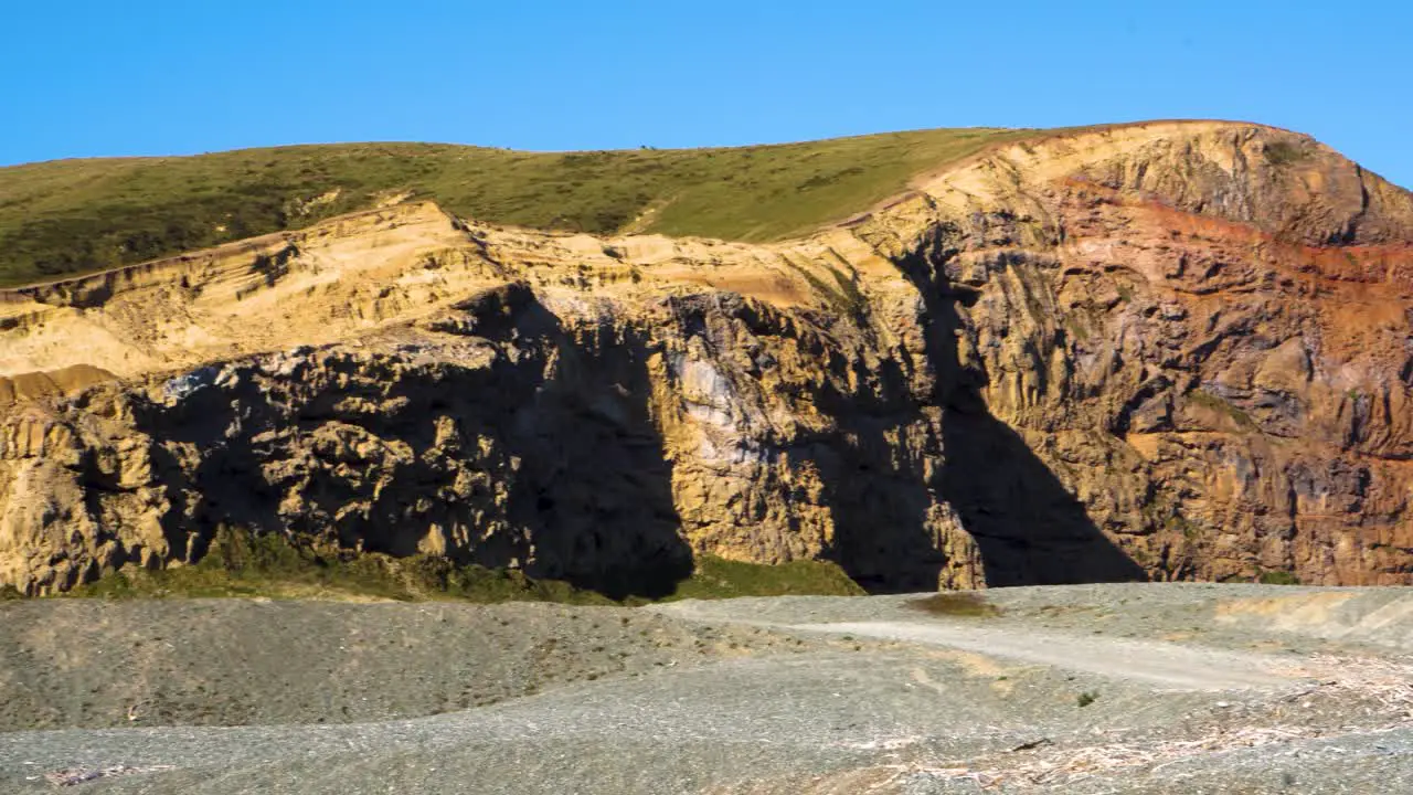 Hyper lapse of sunset cliffs and sea