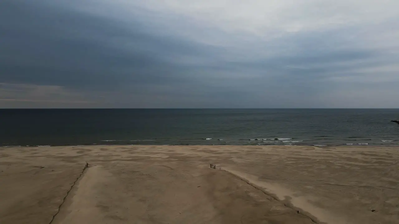 Pere Marquette beach during late Winter Early Spring