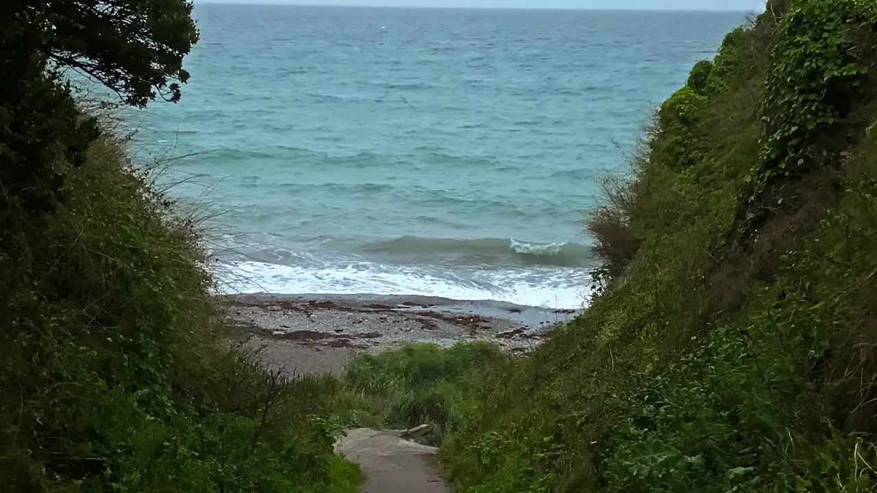 Path Leading to Small Beach on the Cornish Coast