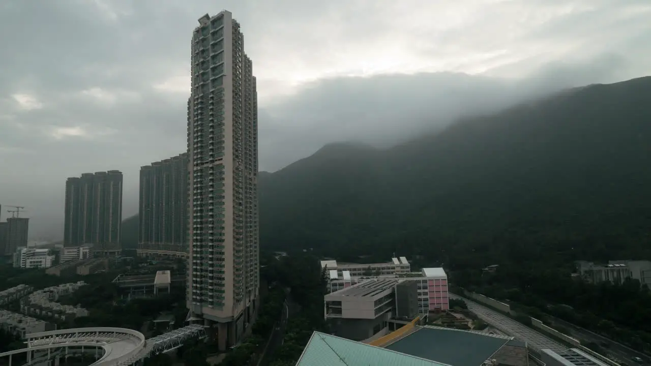 Timelapse of bad weather in Hong Kong