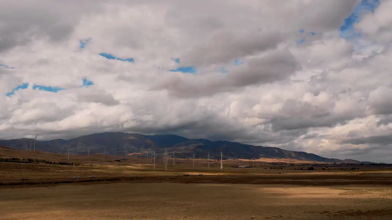 Storm Clouds rolling over mountain plains