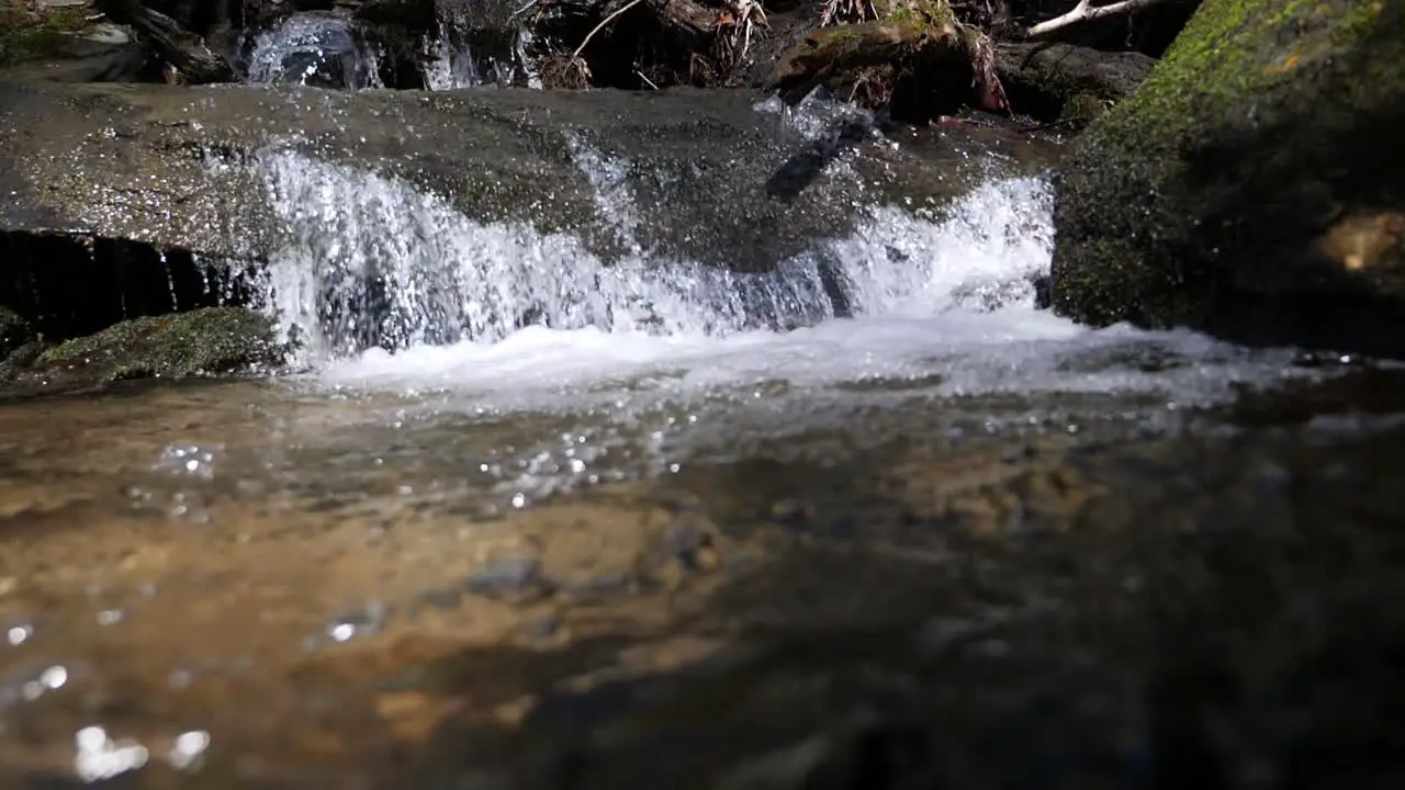 Small waterfall shot at 180 frames per second slow motion