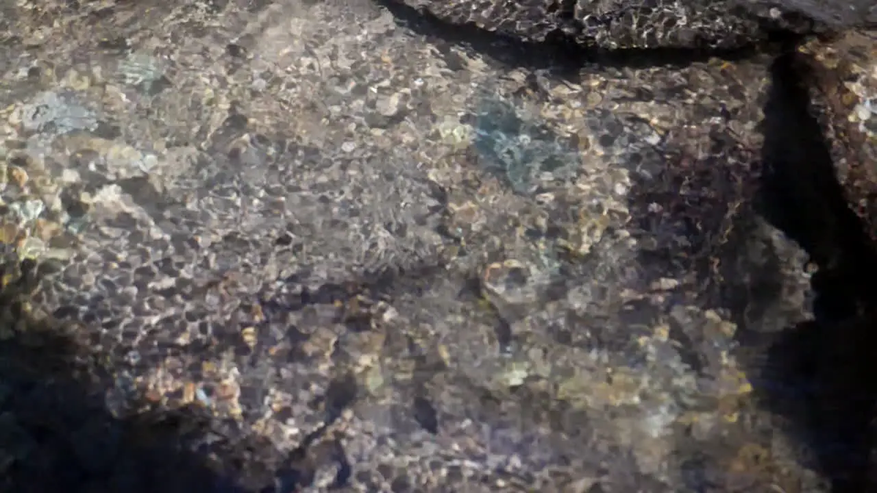 Great slow motion background shot of water flowing in mountain stream shot at 180 fps