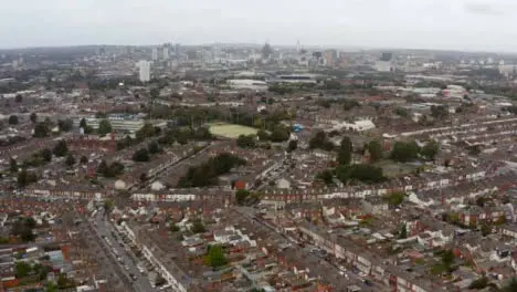 Drone Shot Passing Over Birmingham Housing Estates 02