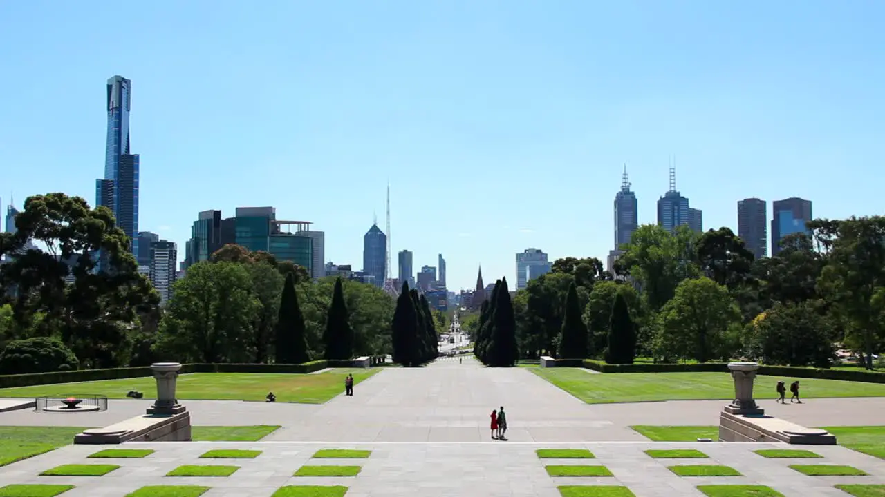 Melbourne Central Business District Skyline