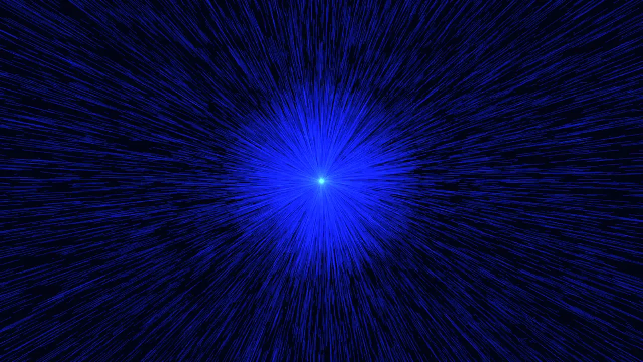 Circular blue light emanating from center in motion