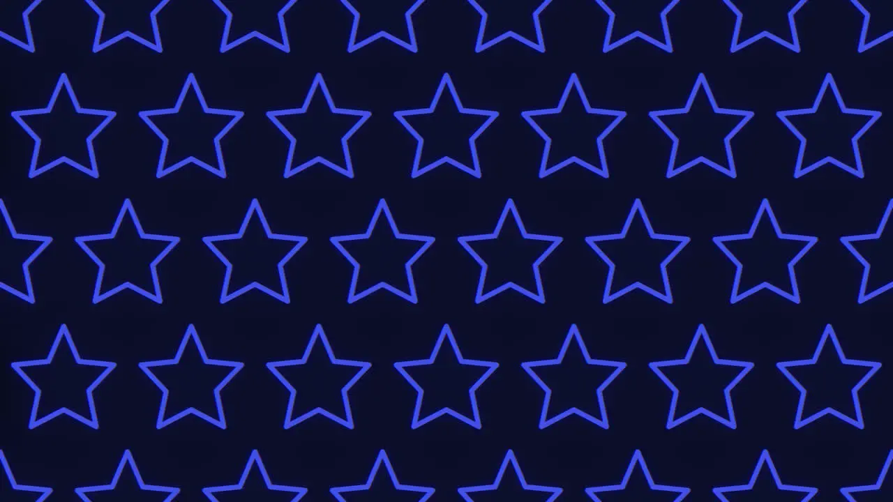 Starry night blue star pattern on black