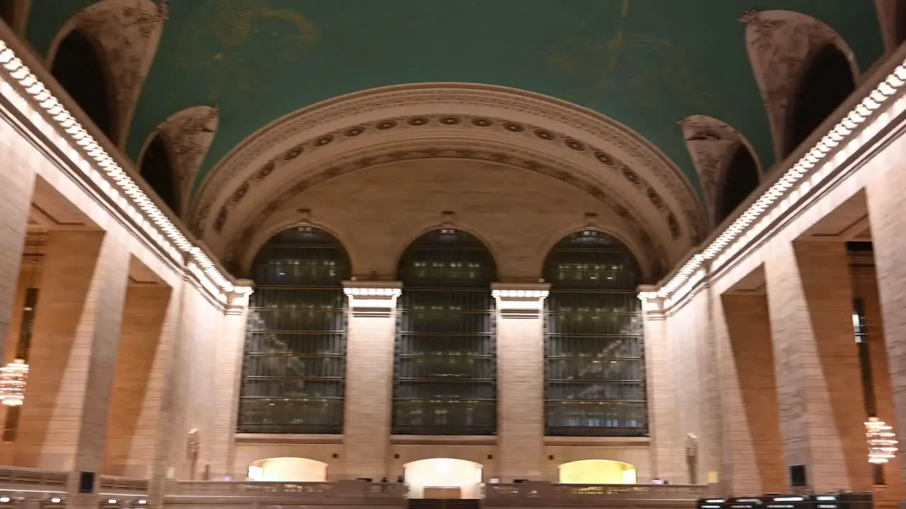 Ceiling view of Grand Central Terminal in NYC