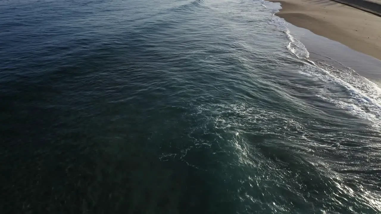 Excellent Aerial Shot Of The Ocean Off The Coast Of Papohaku Hawaii