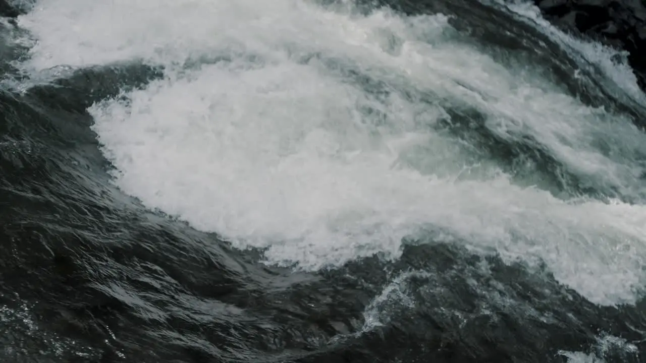 Close Up Of Rough Sea Waves Rolling Back and Forth