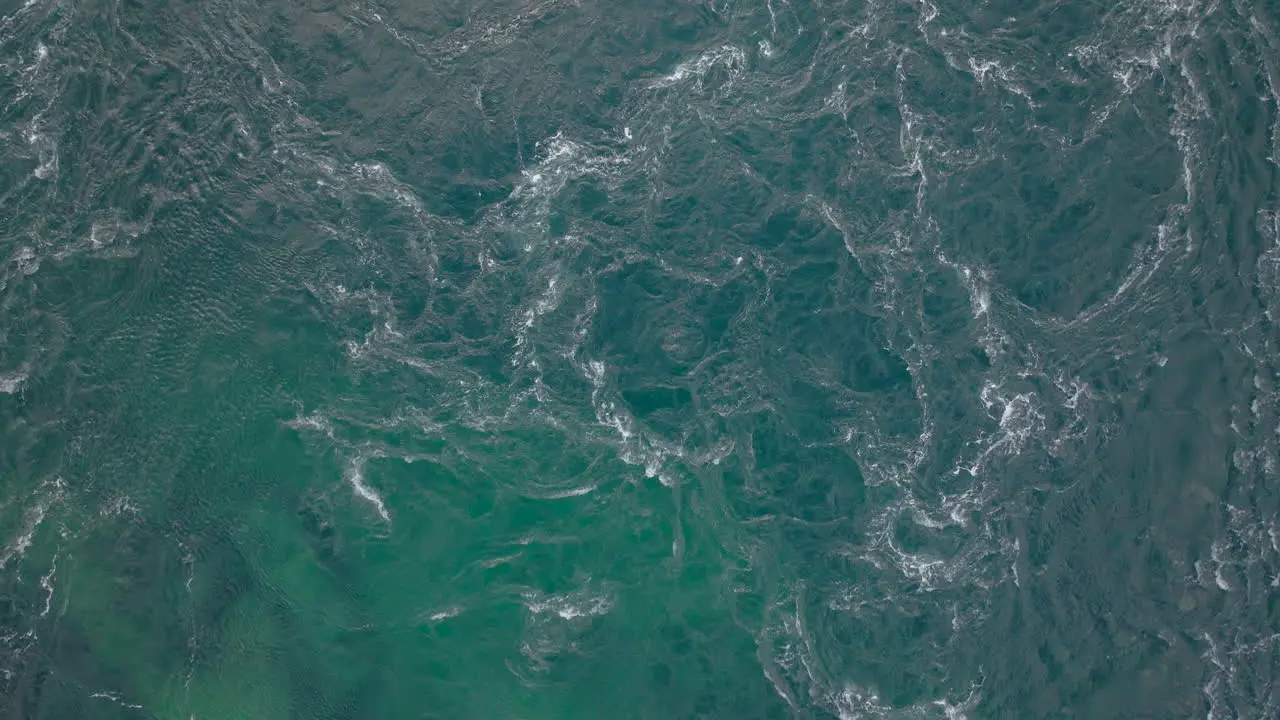 Ocean Current And Swirls In Northern Norway aerial top down