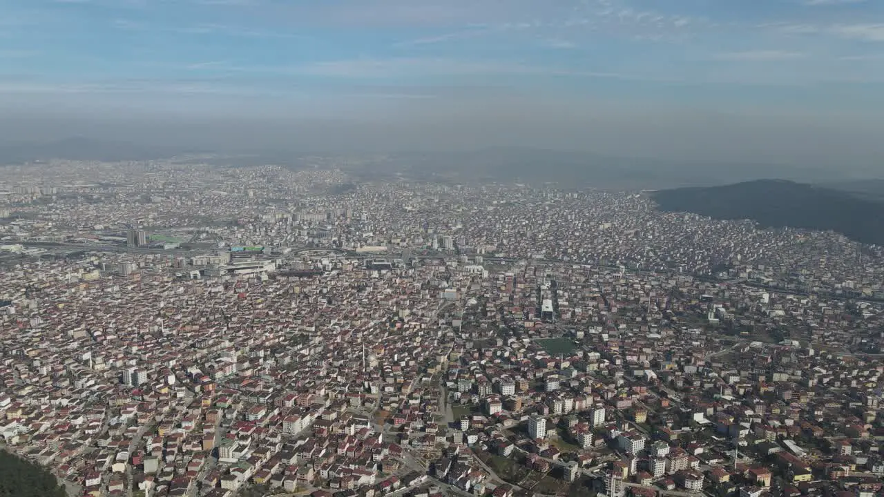 Aerial Suburban Houses View