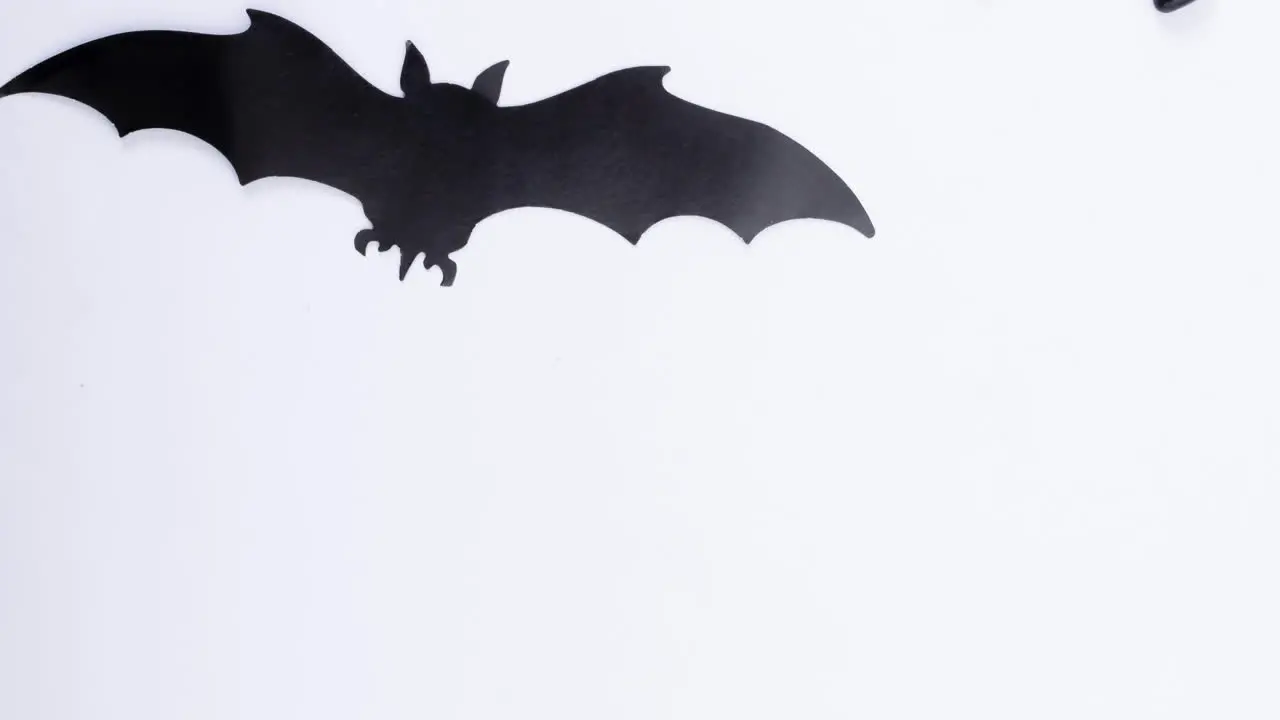 Animation of bat on white background