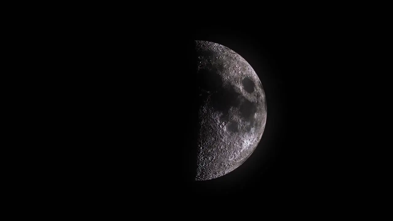 Luna phases moon phases moon on black background with animated phases