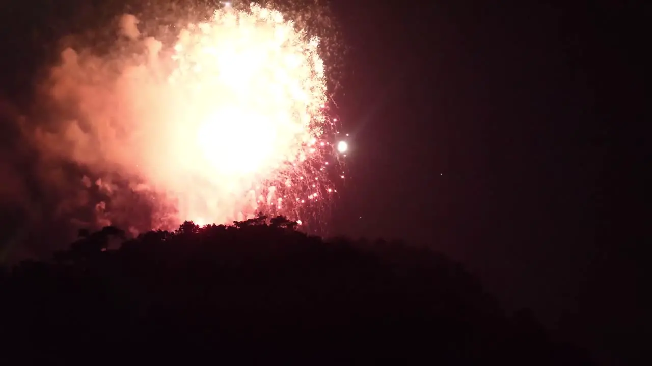 Fireworks Festival in the mountains