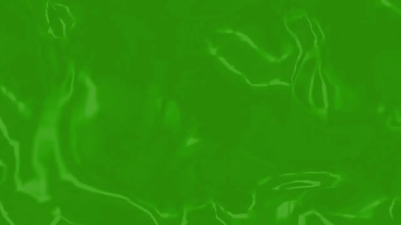 Animation of strange shapes on green background