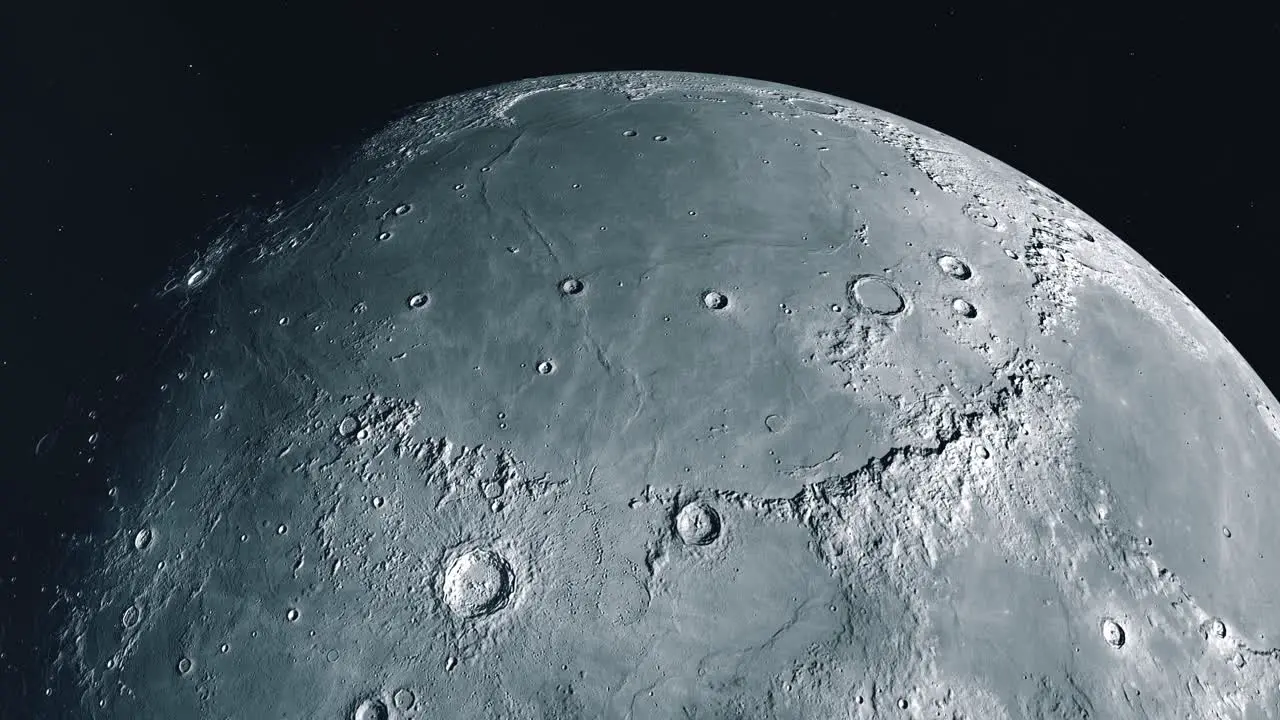 The Moon Establishing Shot Northern Hemisphere